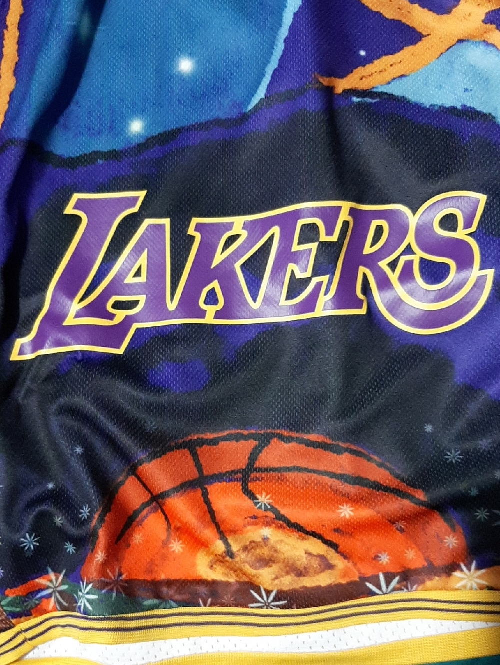 Los Angeles Lakers NBA & KidSuper Studios by Fanatics Unisex Hometown Shorts - Picture 5 of 5